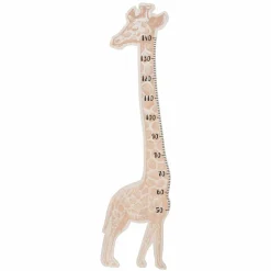 Toise murale enfant bois (H140 cm) Girafe Marron