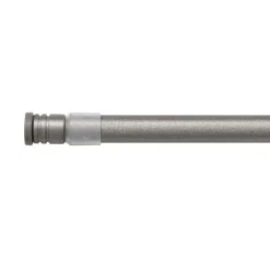 Tringle autobloquante extensible ronde (L60 - 80 cm / D10 mm) Pia Gris béton