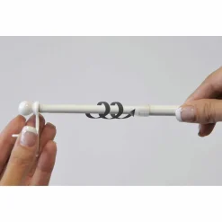 Tringle extensible Fix'vit (80 à 120 cm) Blanc