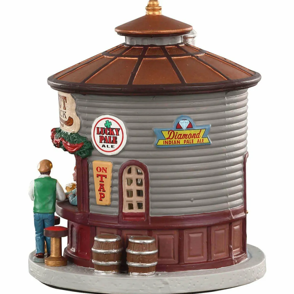 Village de Noël Lemax à piles lumineux Le kiosque Stout Shack
