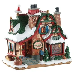Village de Noël Lemax à piles lumineux Maison du Père Noël