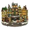 Village de Noël lumineux et musical Ville enneigée