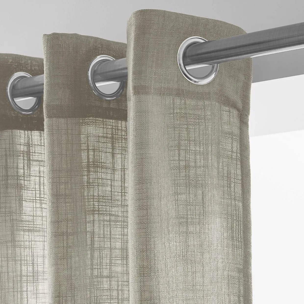 Voilage effet lin (140 x 240 cm) Robin Taupe