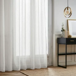 Voilage galon fronceur (280 x 240 cm) Léontine Blanc