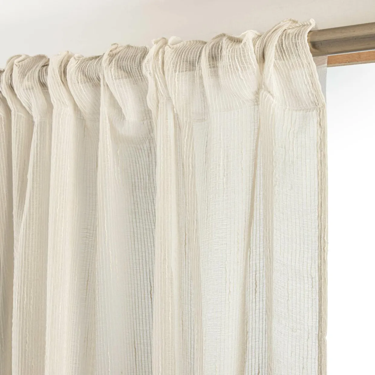 Voilage galon fronceur (280 x 240 cm) Raphaël Beige