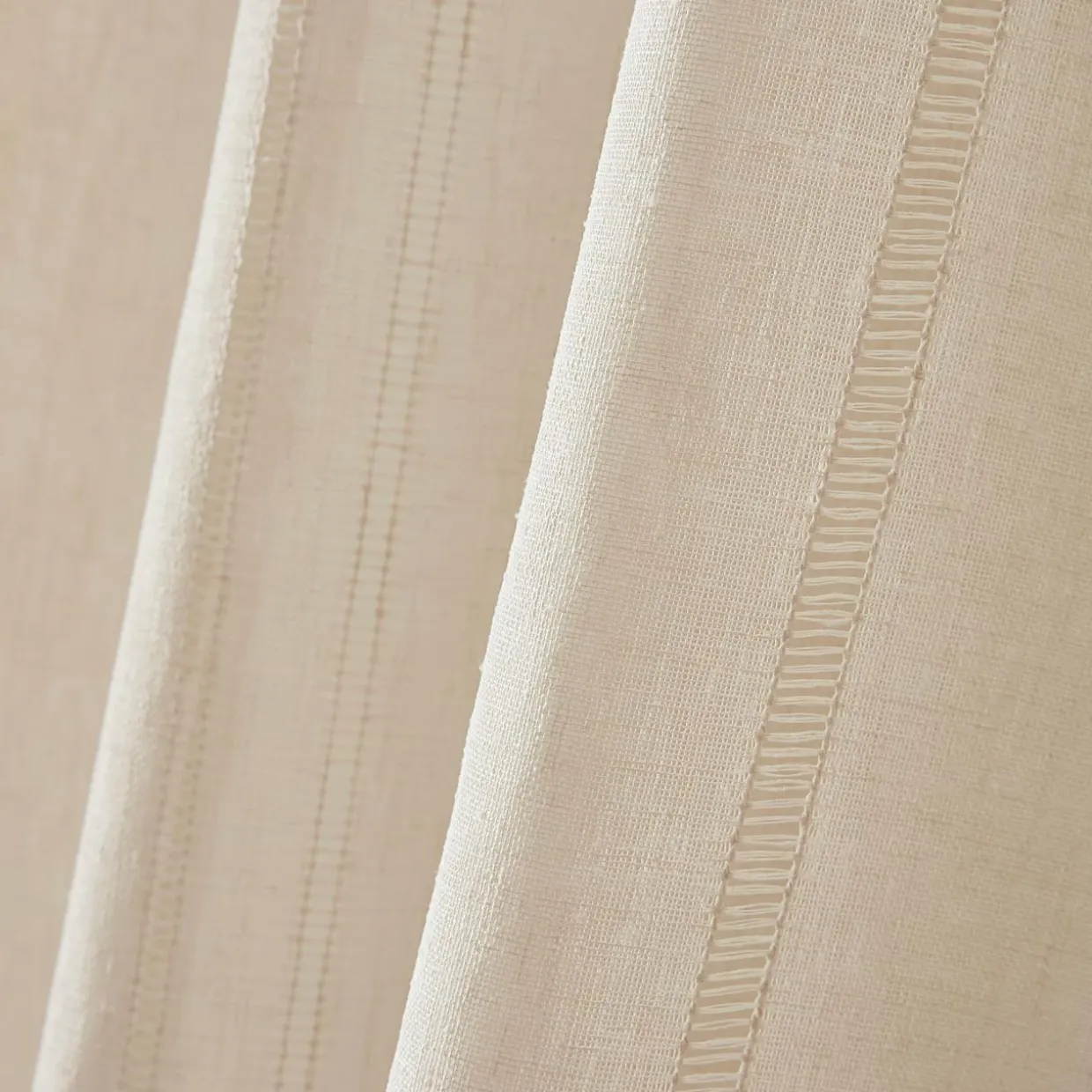 Voilage galon fronceur (280 x 240 cm) Léontine Beige