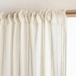 Voilage galon fronceur (280 x 240 cm) Théo Beige