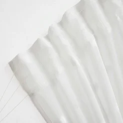 Voilage galon fronceur pompons (280 x 240 cm) Emie Blanc