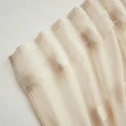Voilage galon fronceur pompons (140 x 240 cm) Suzie Beige