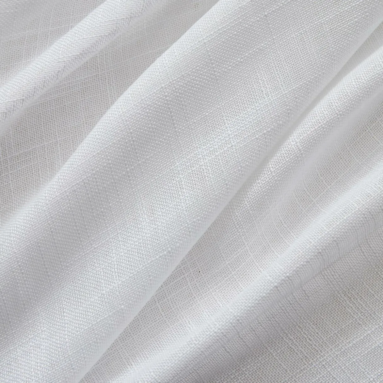 Voilage grande largeur effet lin (400 x 240 cm) Robin Blanc