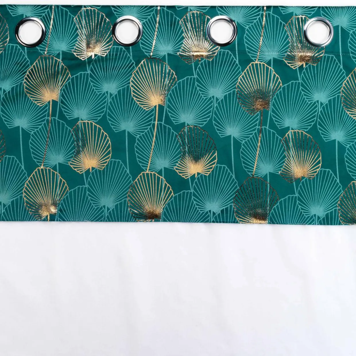 Voilage œillets (140 x 240 cm) Clairine Vert émeraude