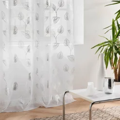 Voilage œillets (140 x 280 cm) Edelia Argent