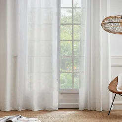 Voilage œillets (140 x 240 cm) Maël Blanc