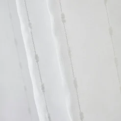 Voilage œillets pompons (140 x 240 cm) Axel Blanc