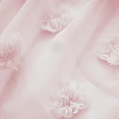 Voilage oeillets pompons (140 x 240 cm) Suzie Rose