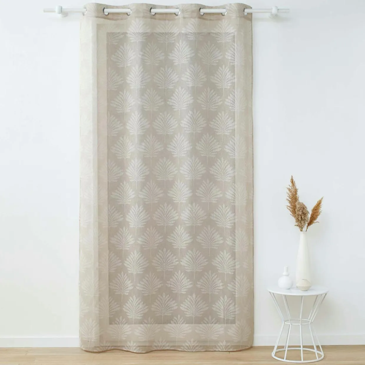 Voilage tissé (140 x 240 cm) Levita Taupe