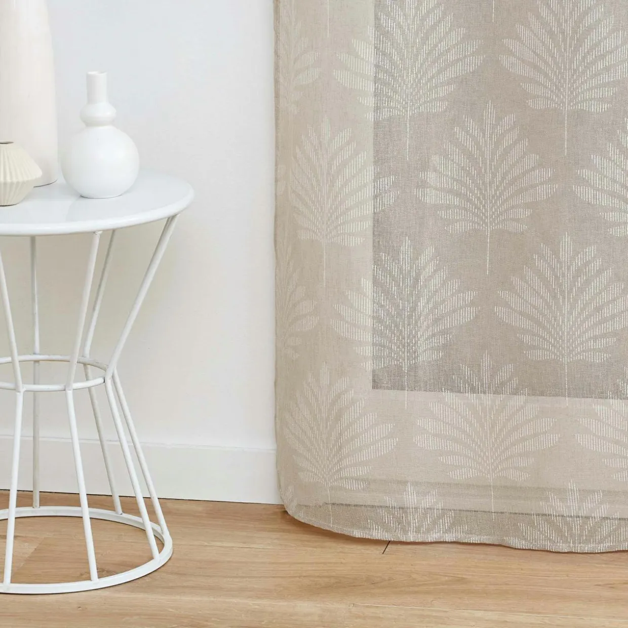 Voilage tissé (140 x 240 cm) Levita Taupe