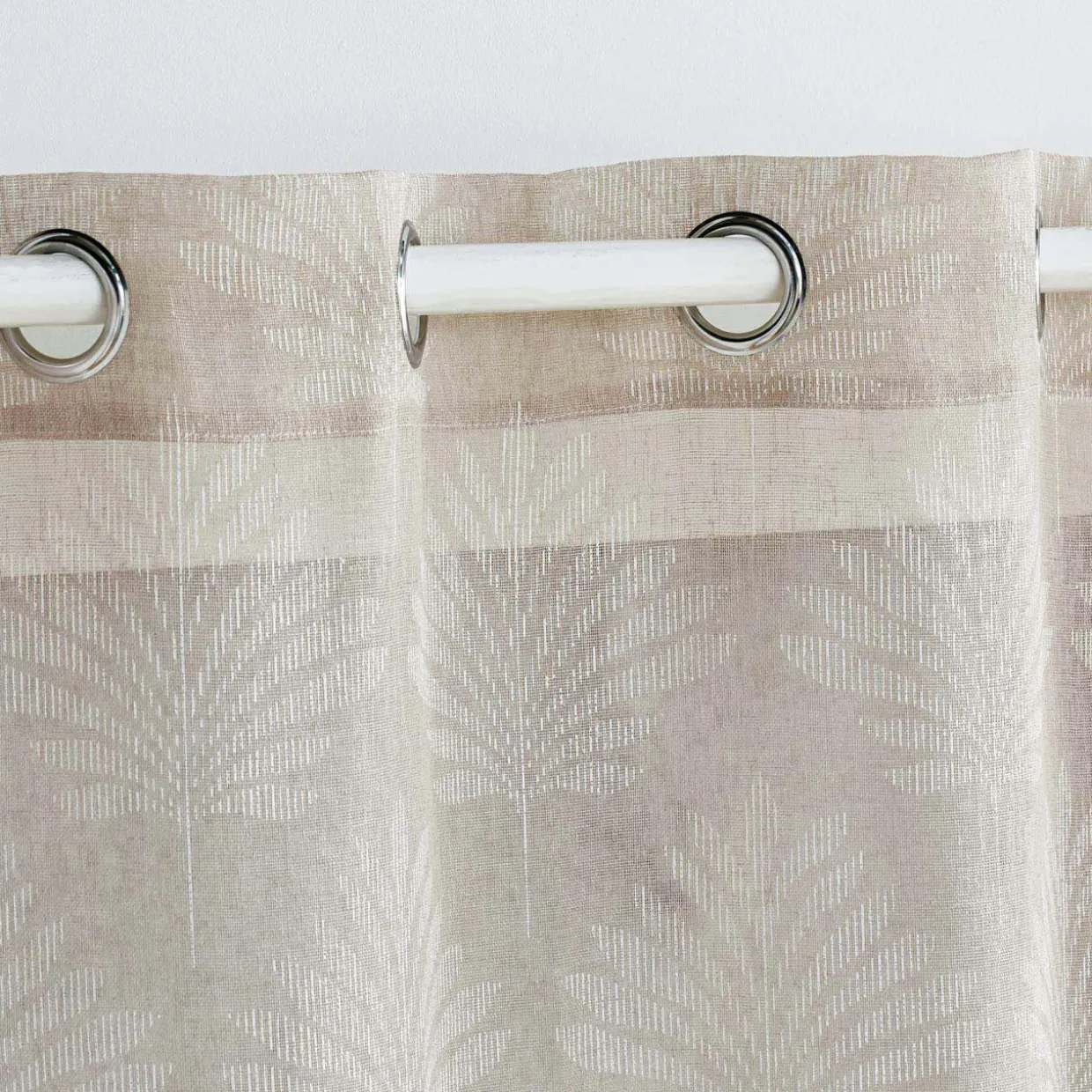 Voilage tissé (140 x 240 cm) Levita Taupe